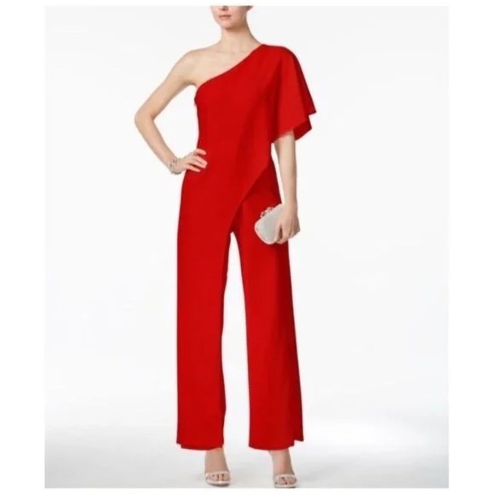 Adrianna Papell One-Shoulder Jumpsuit NEW WITH TAGS